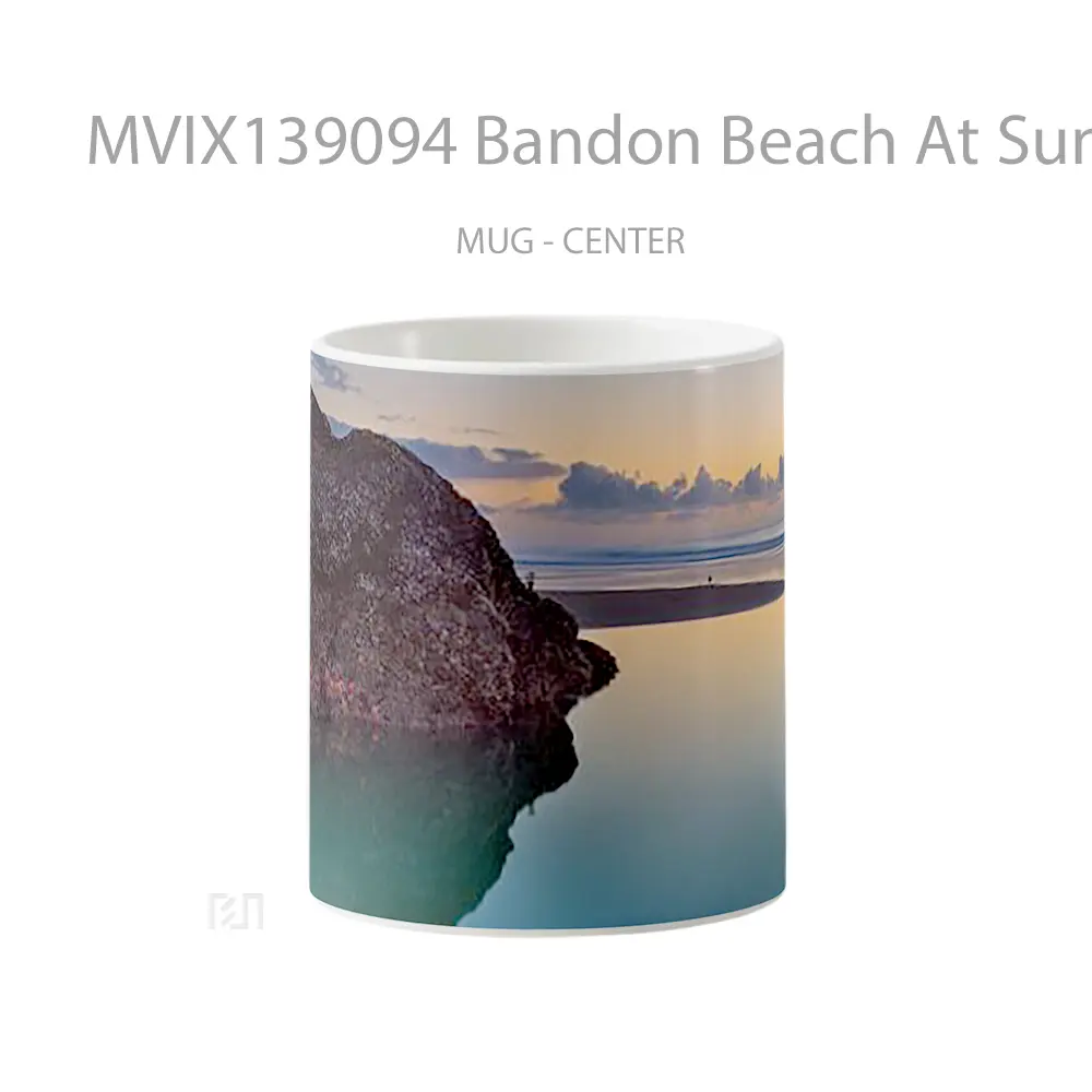 Mug Bandon Beach At Sunset Gelas Pemandangan Alam