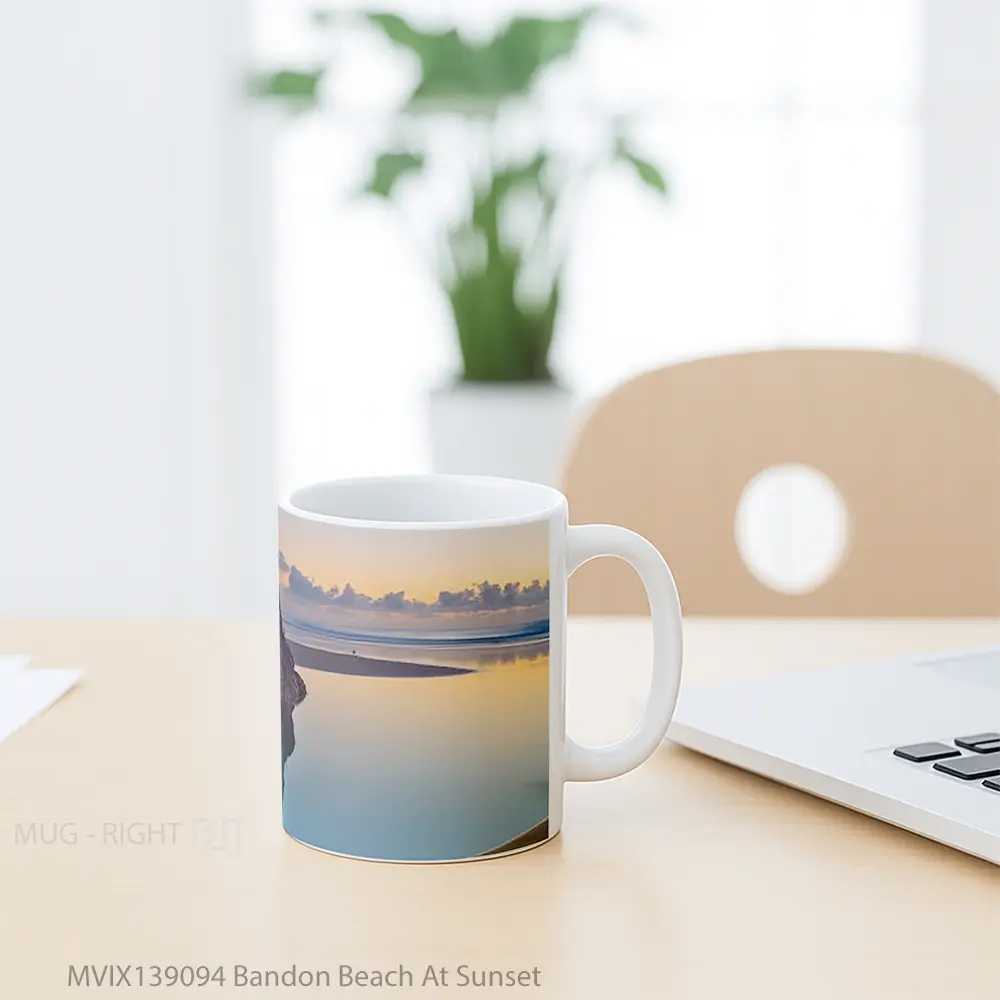 Mug Bandon Beach At Sunset Gelas Pemandangan Alam - All-side / Desain