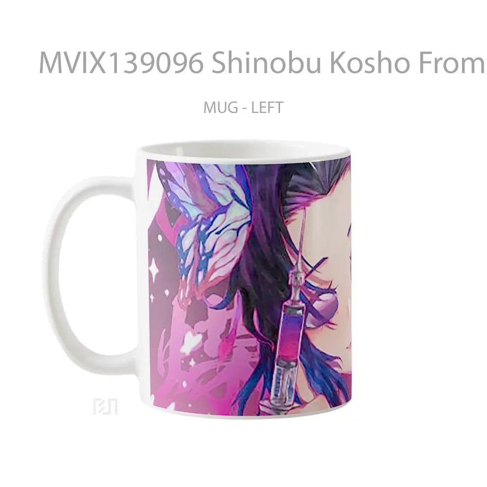 Mug Shinobu Kosho From Kimetsu No Yaiba Cangkir Anime - All-side / Desain