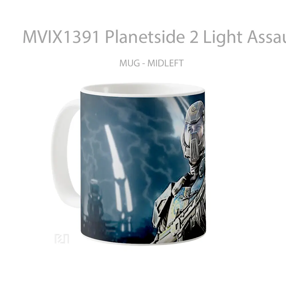 Mug Planetside 2 Light Assault Gelas Keramik Unik - All-side / Desain