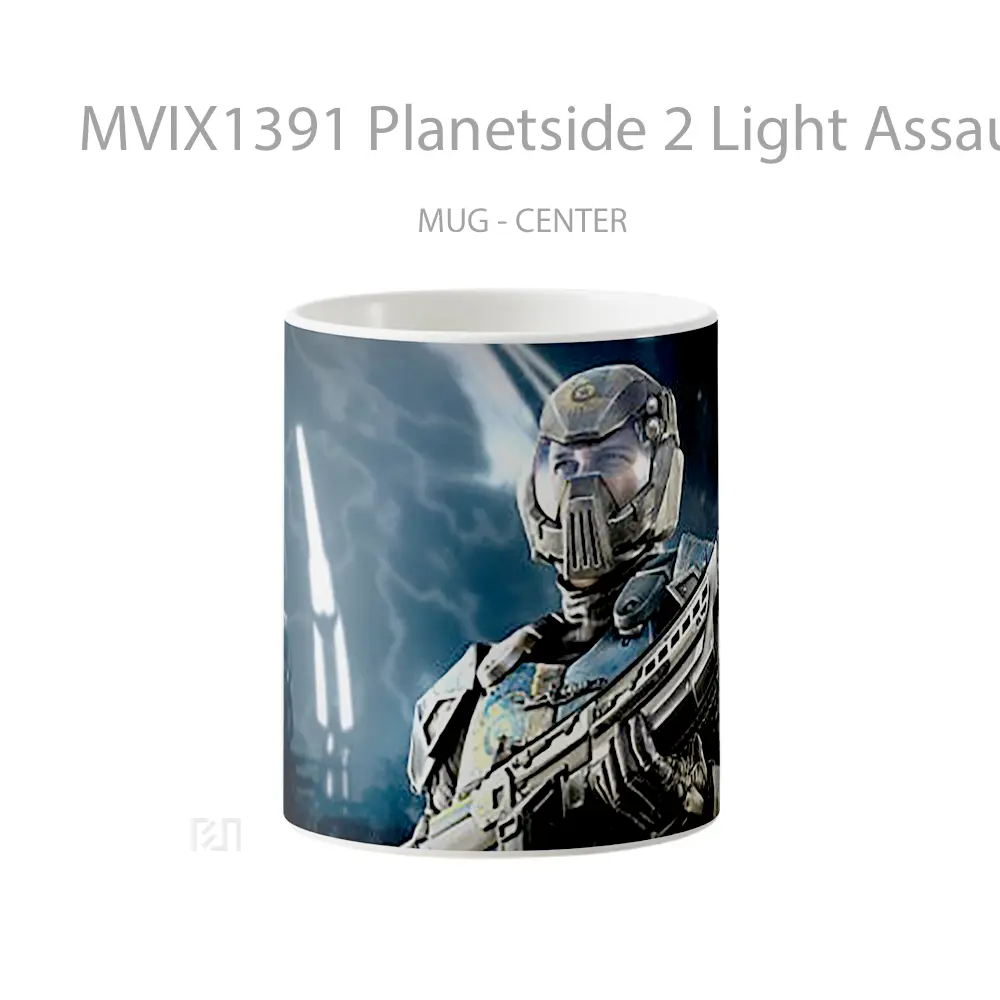 Mug Planetside 2 Light Assault Gelas Keramik Unik