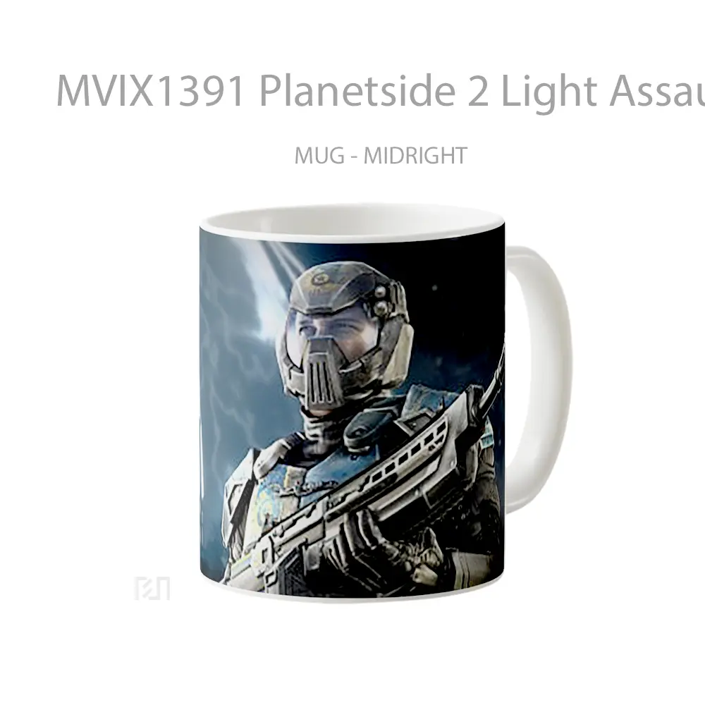 Mug Planetside 2 Light Assault Gelas Keramik Unik - All-side / Desain
