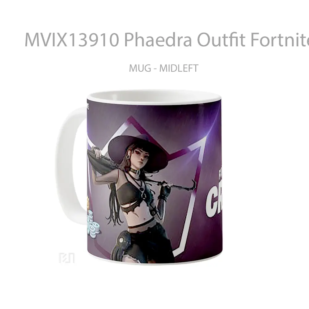 Mug Phaedra Outfit Fortnite Cangkir Gamer - All-side / Desain