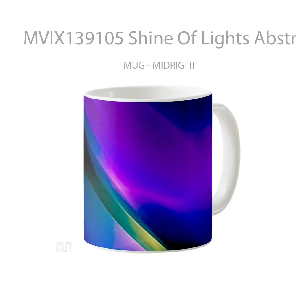 Mug Shine Of Lights Abstract Gelas Seni Modern - All-side / Desain