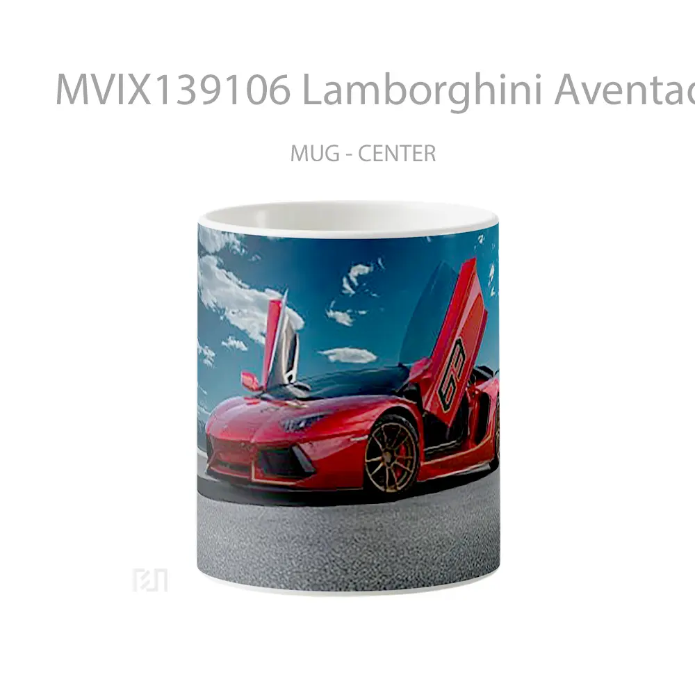 Mug Lamborghini Aventador Svj Red Cangkir Mobil