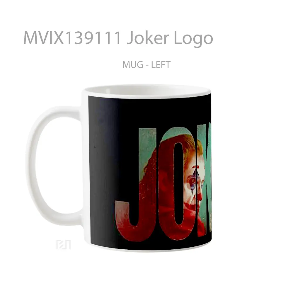 Mug Joker Logo Gelas Superhero - All-side / Desain