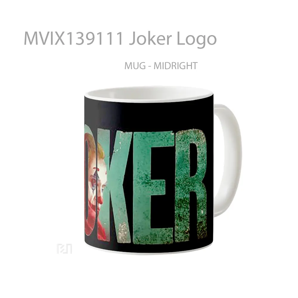 Mug Joker Logo Gelas Superhero - All-side / Desain