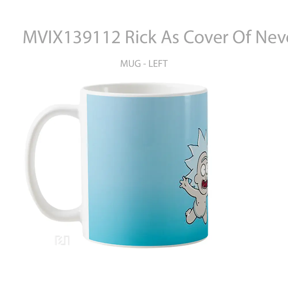 Mug Rick As Cover Of Nevermind Gelas Keramik Unik - All-side / Desain