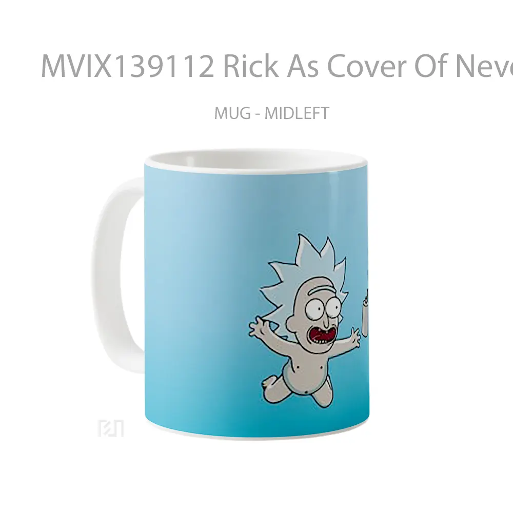 Mug Rick As Cover Of Nevermind Gelas Keramik Unik - All-side / Desain