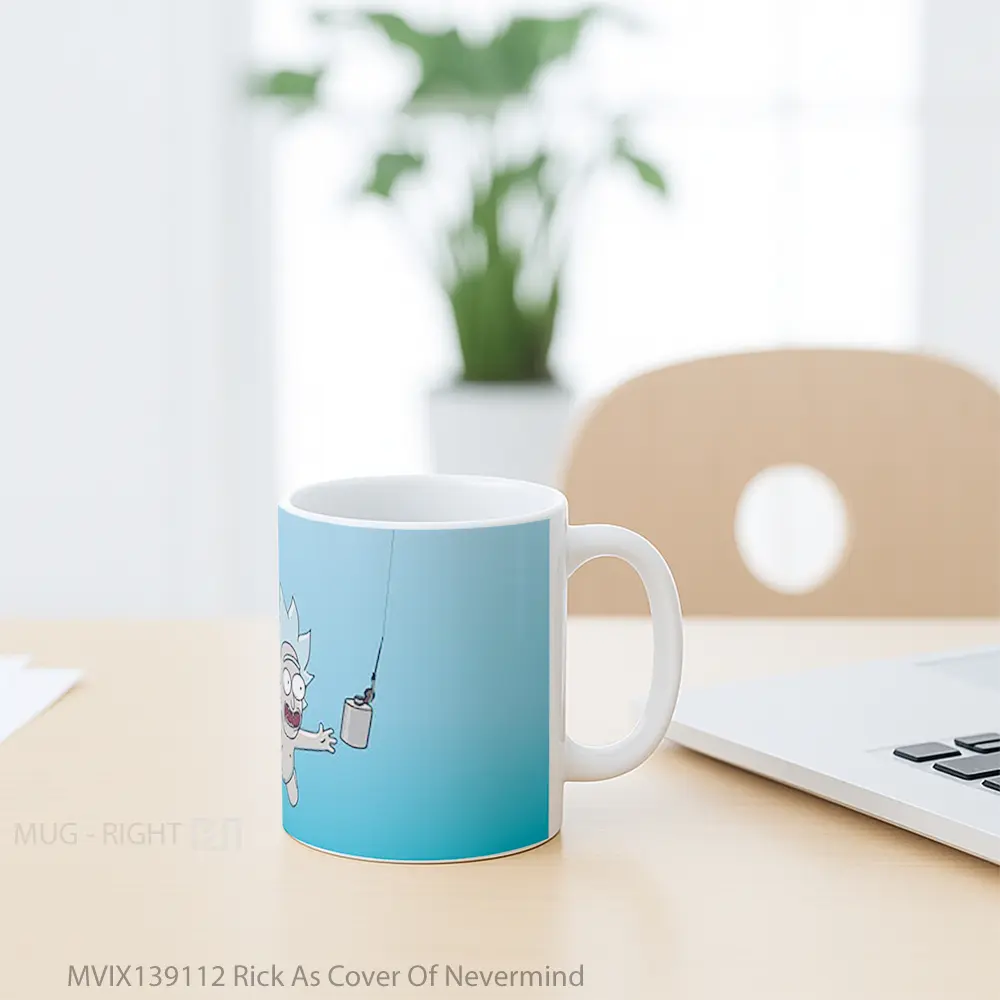 Mug Rick As Cover Of Nevermind Gelas Keramik Unik - All-side / Desain