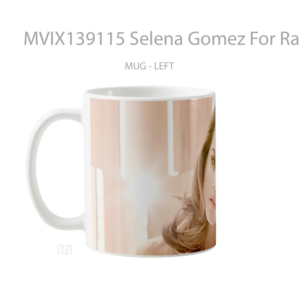 Mug Selena Gomez For Rare Beaty Gelas Selebriti - All-side / Desain