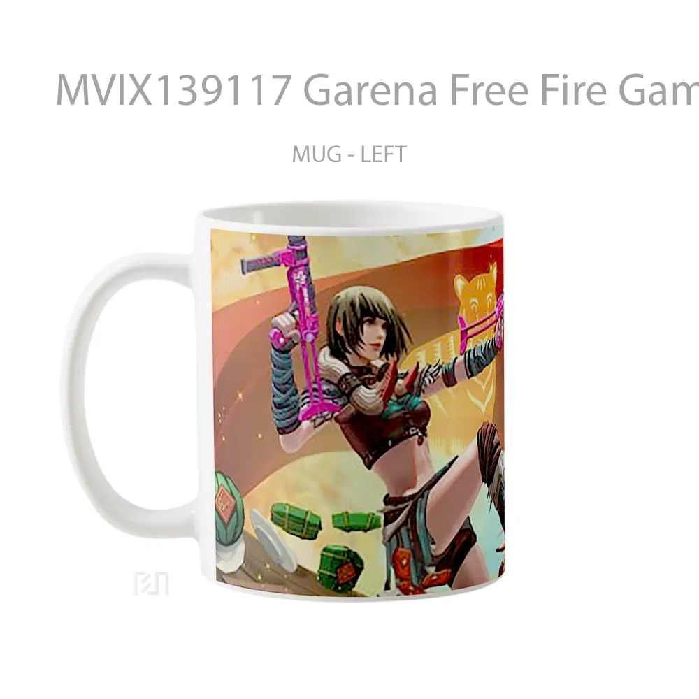 Mug Garena Free Fire Game 2020 Cangkir Gamer - All-side / Desain