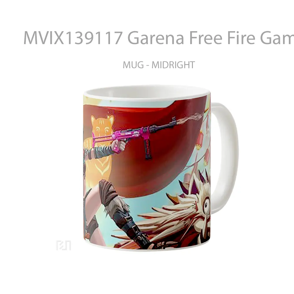 Mug Garena Free Fire Game 2020 Cangkir Gamer - All-side / Desain