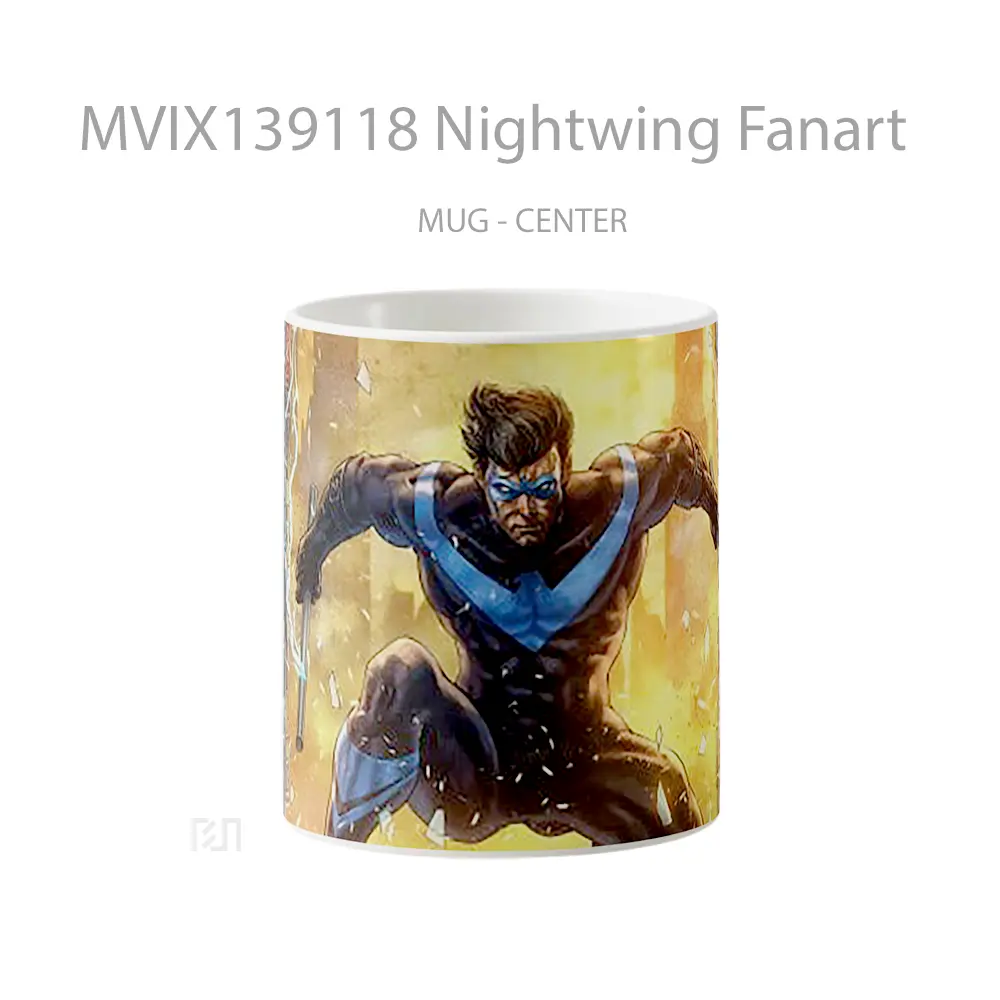Mug Nightwing Fanart Gelas Superhero