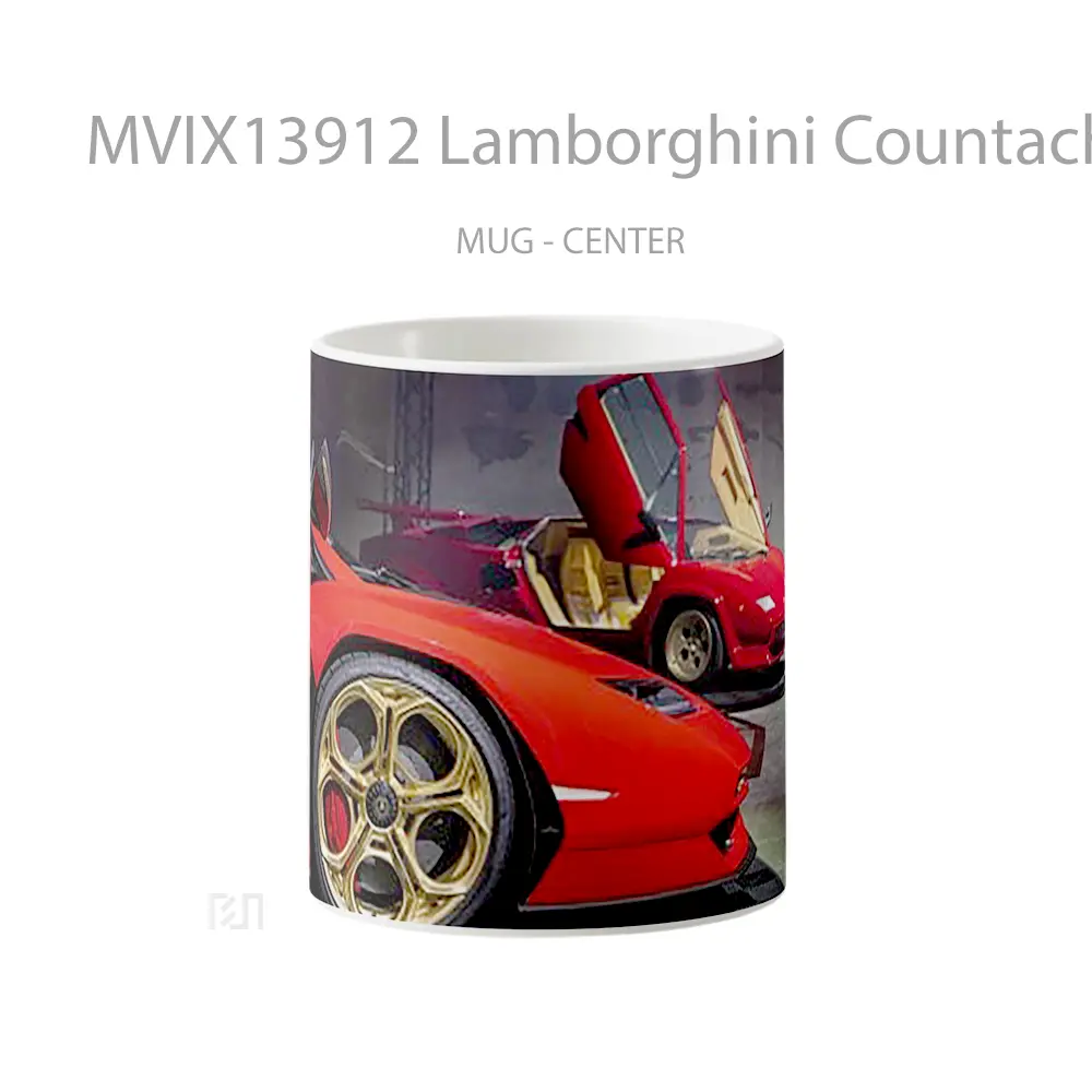 Mug Lamborghini Countach Lpi 800 V2 Cangkir Mobil