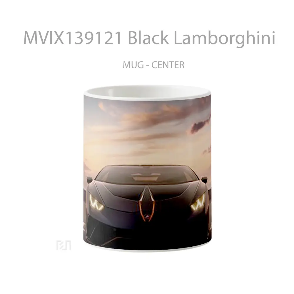 Mug Black Lamborghini Cangkir Mobil