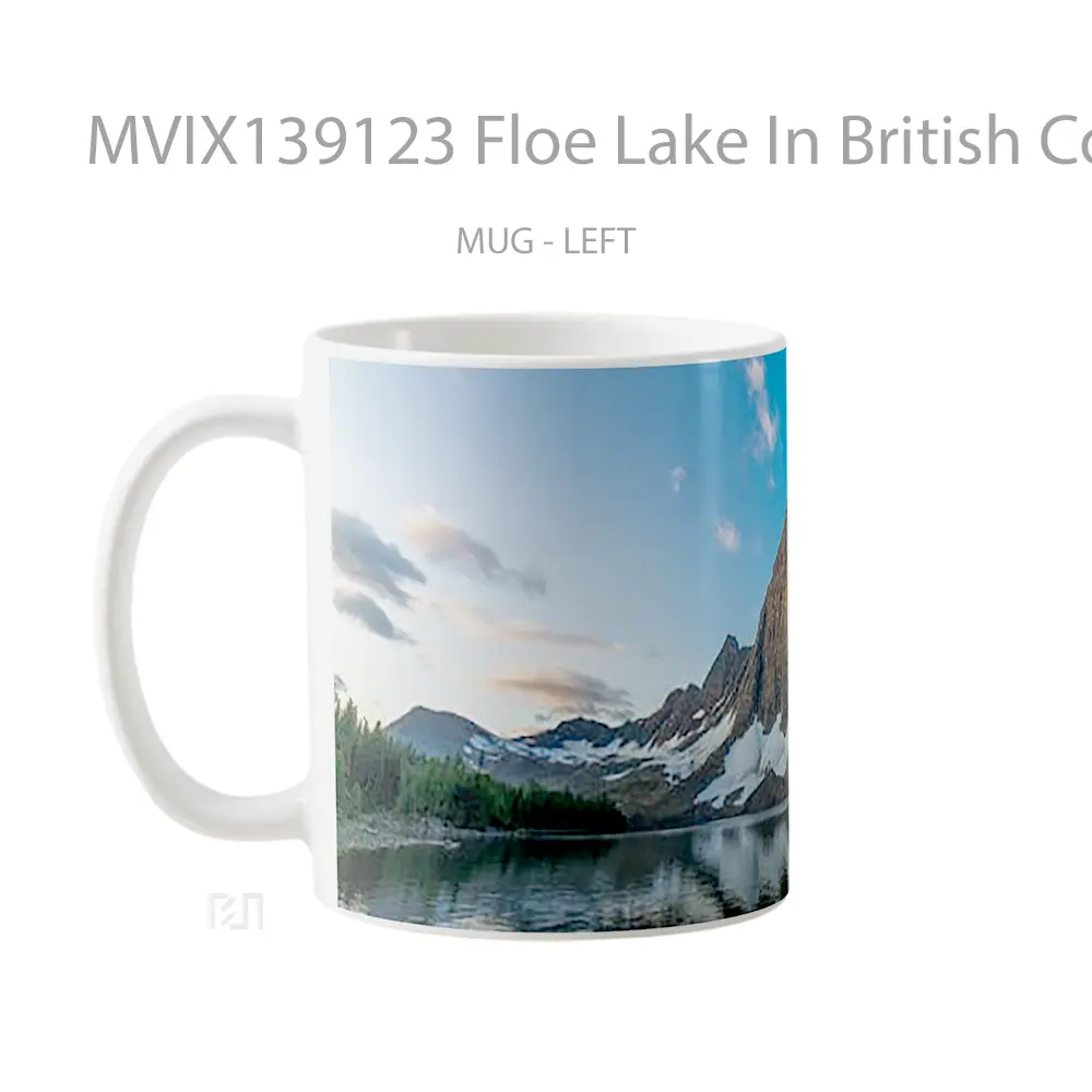 Mug Floe Lake In British Columbia Gelas Pemandangan Alam - All-side / Desain