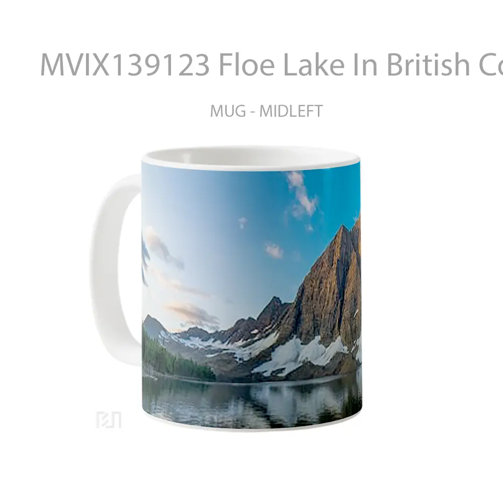 Mug Floe Lake In British Columbia Gelas Pemandangan Alam - All-side / Desain
