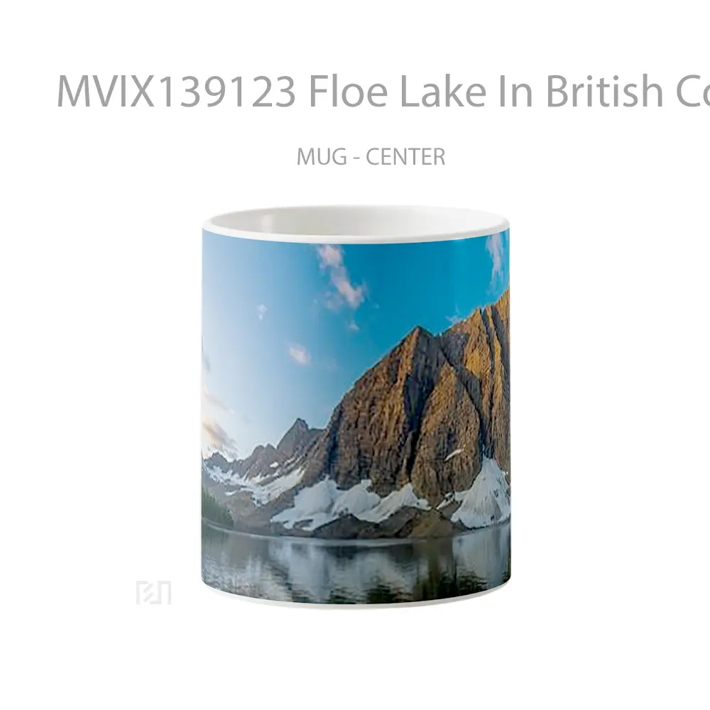 Mug Floe Lake In British Columbia Gelas Pemandangan Alam