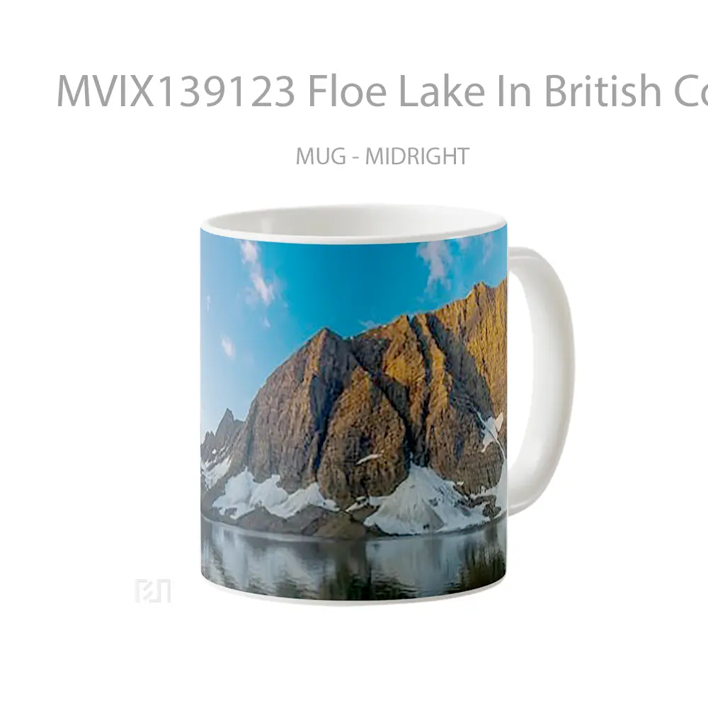 Mug Floe Lake In British Columbia Gelas Pemandangan Alam - All-side / Desain