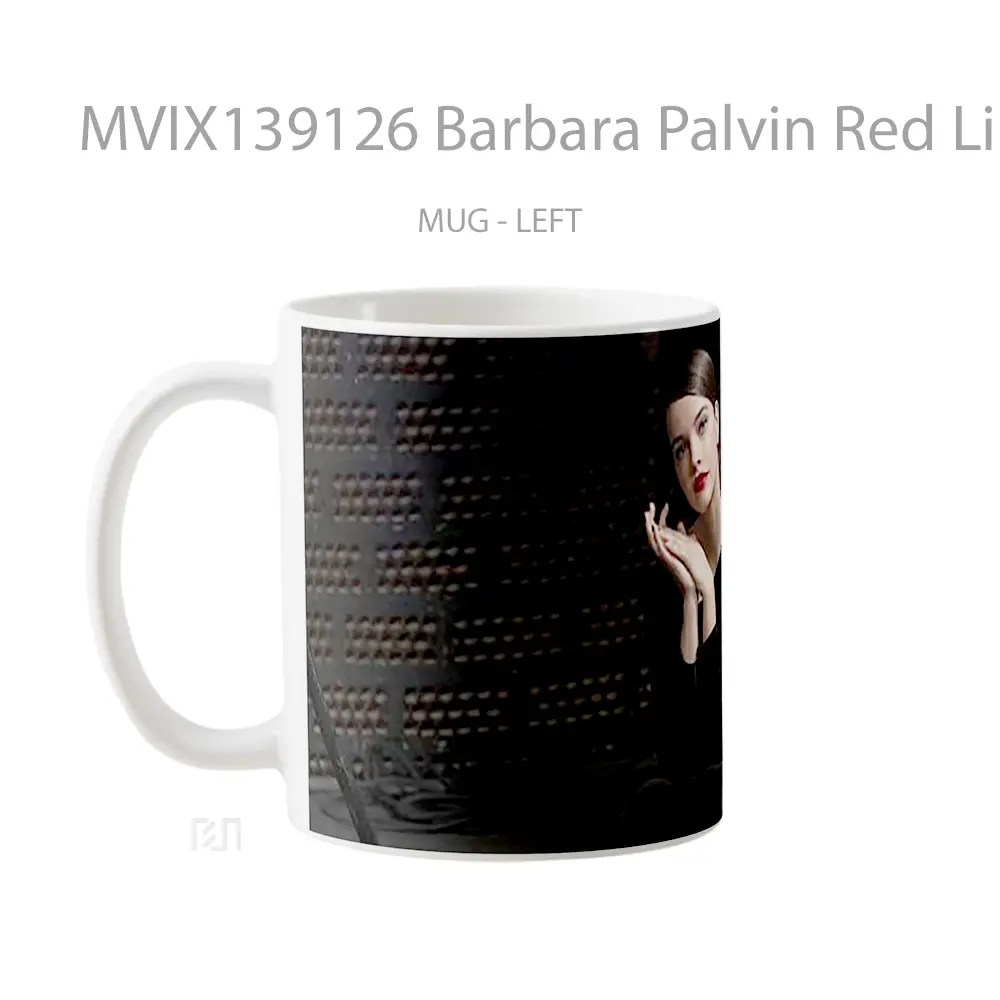 Mug Barbara Palvin Red Lips 2020 Gelas Keramik Unik - All-side / Desain