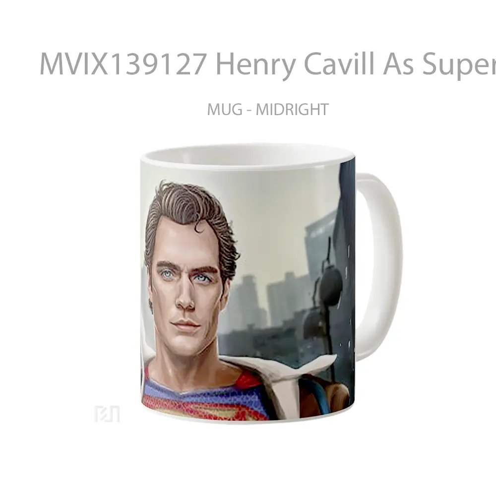 Mug Henry Cavill As Superman 2020 Fanart Gelas Superhero - All-side / Desain