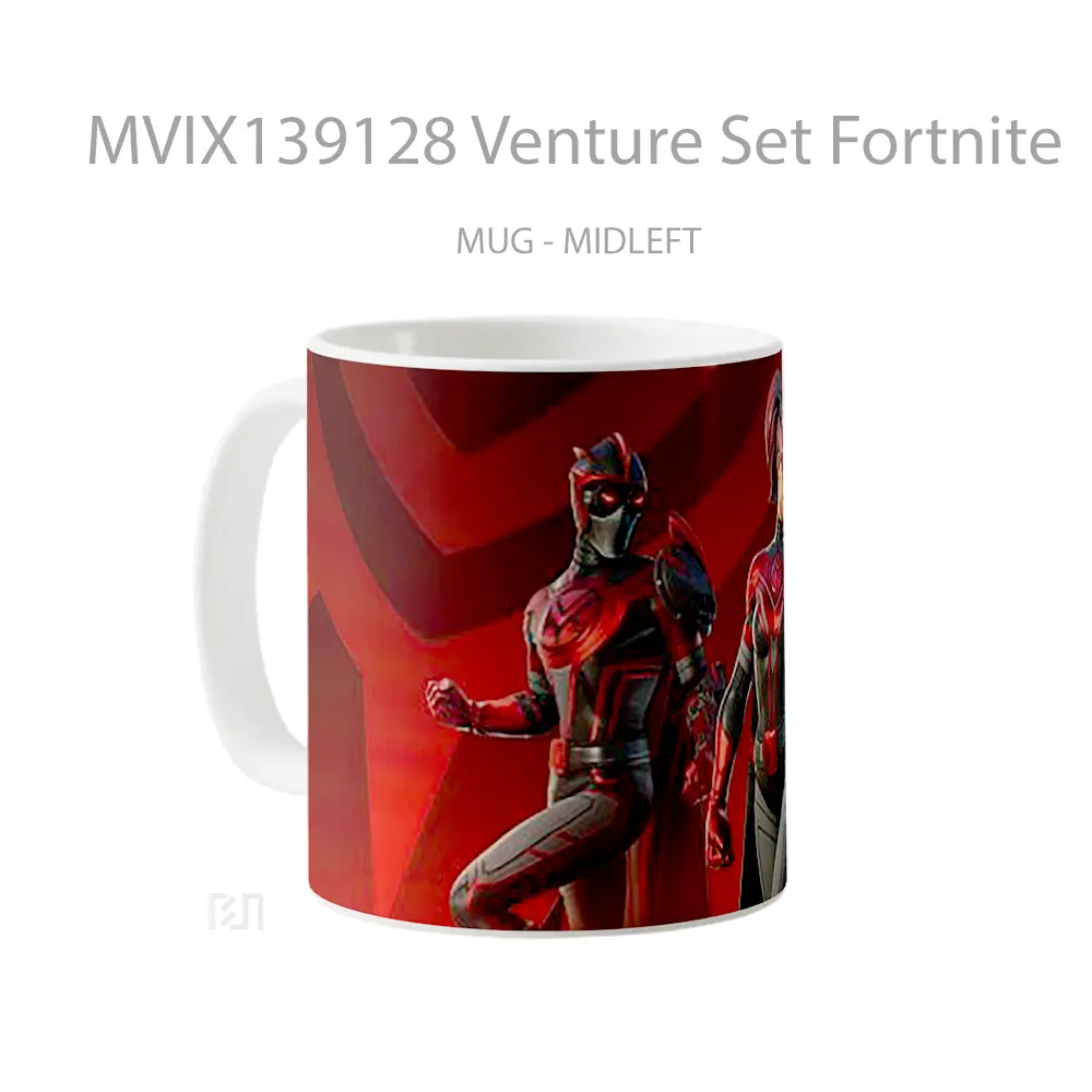Mug Venture Set Fortnite Cangkir Gamer - All-side / Desain