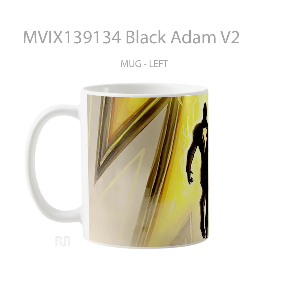 Mug Black Adam V2 Gelas Keramik Unik - All-side / Desain