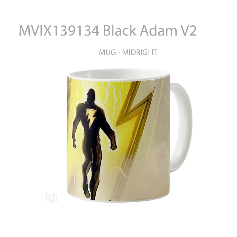 Mug Black Adam V2 Gelas Keramik Unik - All-side / Desain