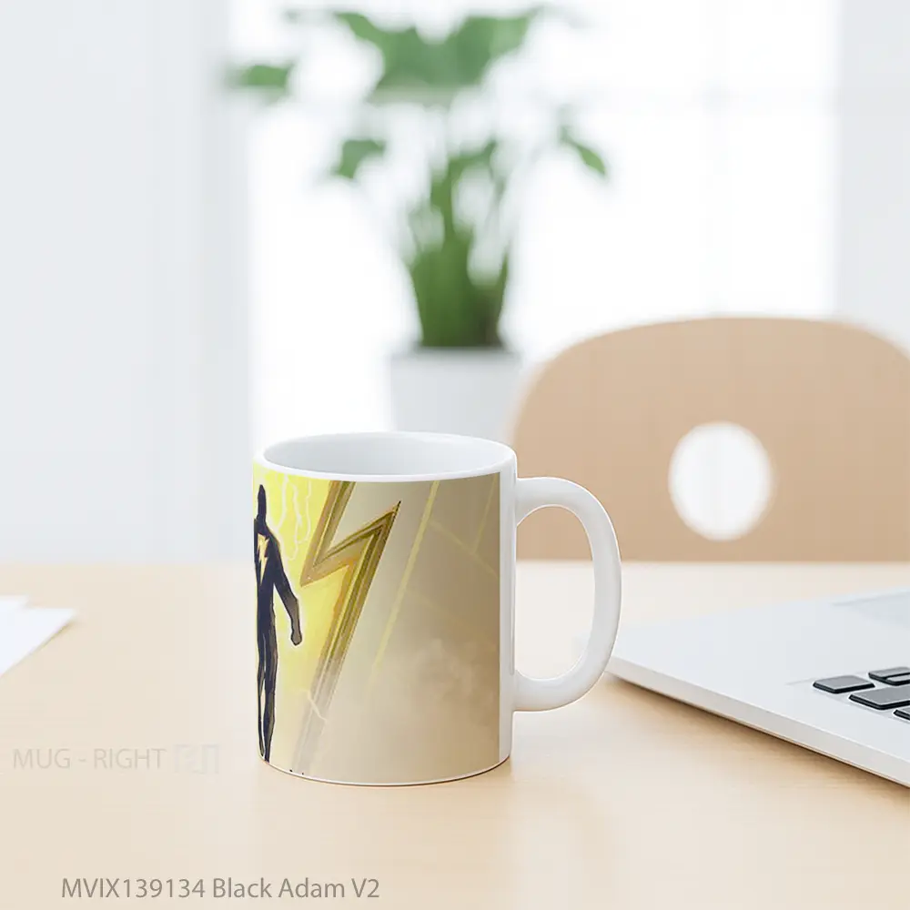 Mug Black Adam V2 Gelas Keramik Unik - All-side / Desain