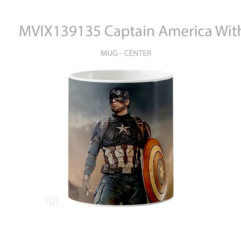 Mug Captain America With Shield Gelas Superhero