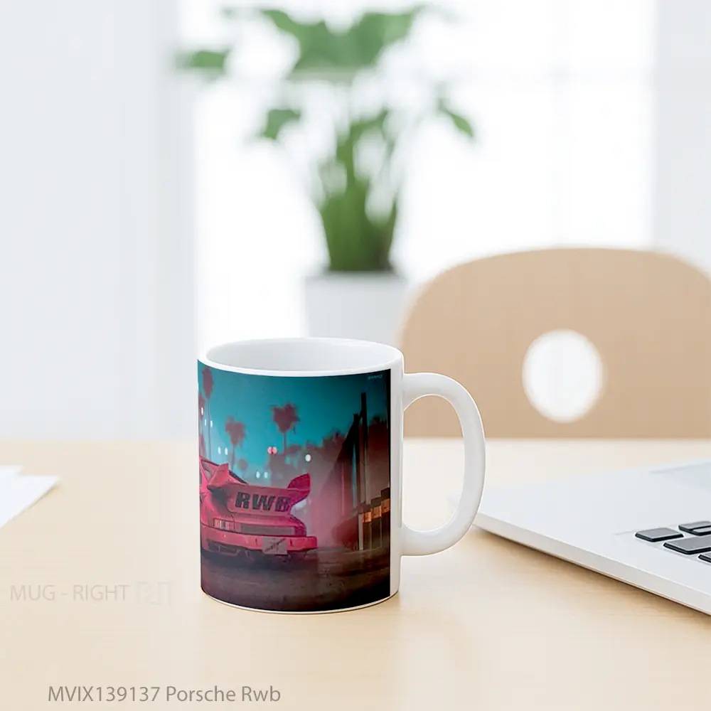 Mug Porsche Rwb Cangkir Mobil - All-side / Desain
