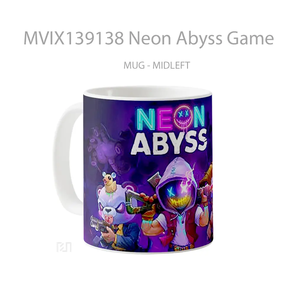 Mug Neon Abyss Game Cangkir Gamer - All-side / Desain