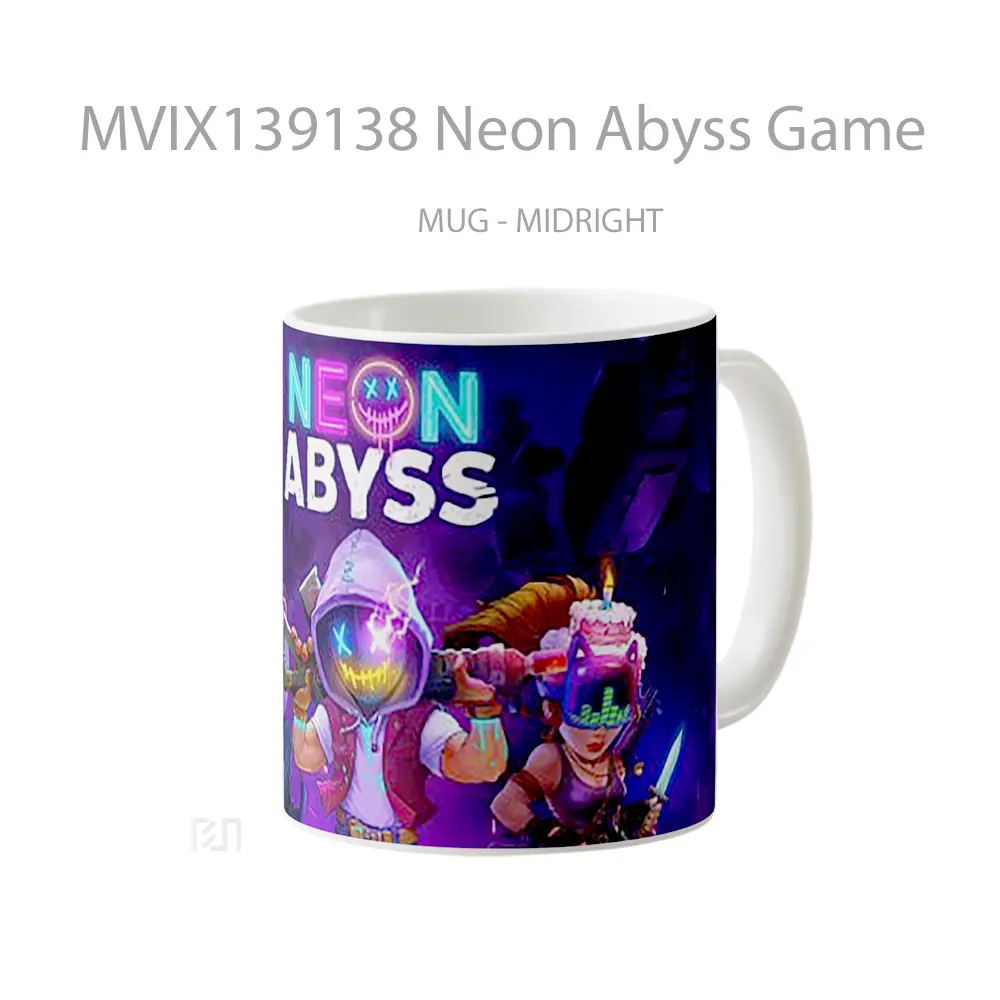 Mug Neon Abyss Game Cangkir Gamer - All-side / Desain