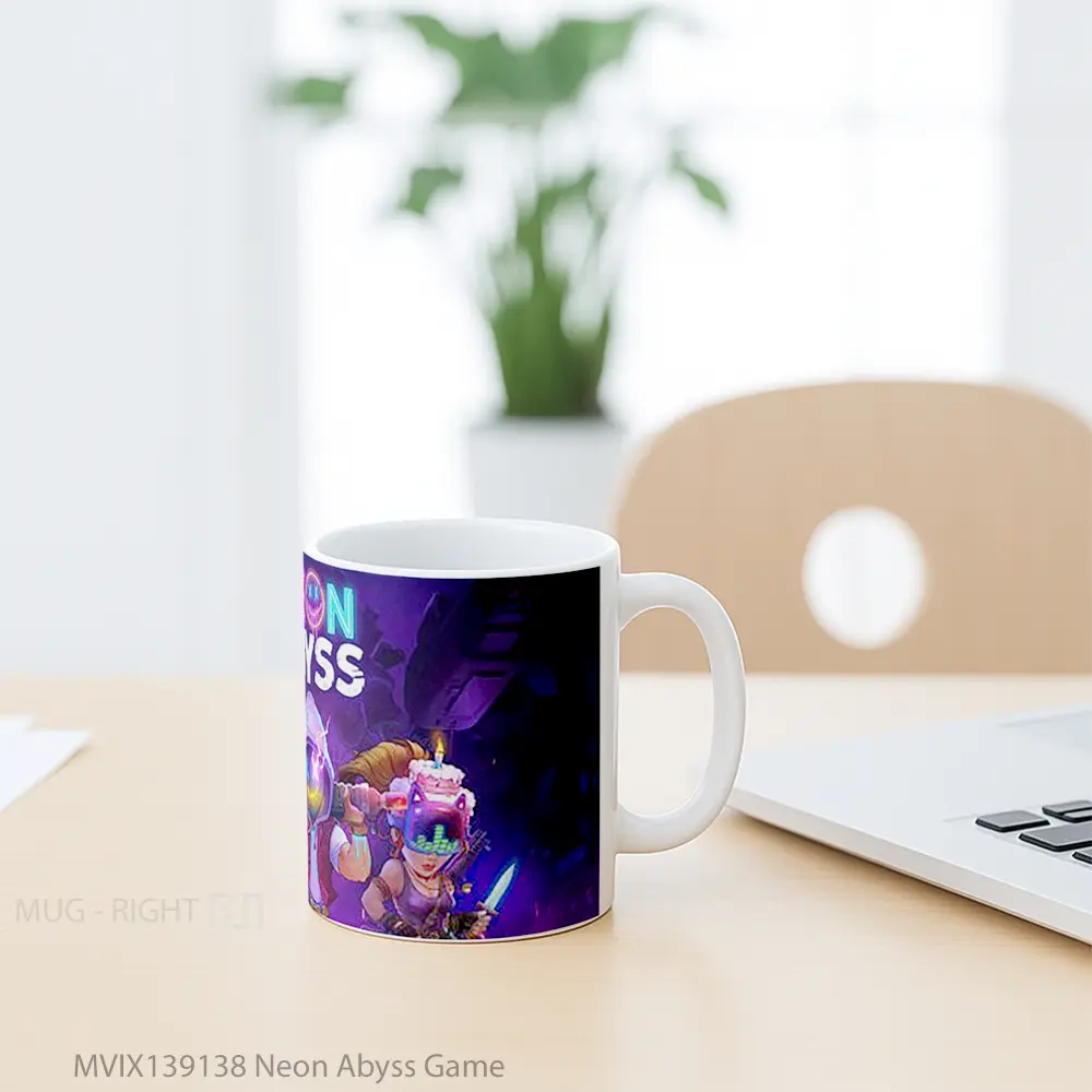 Mug Neon Abyss Game Cangkir Gamer - All-side / Desain