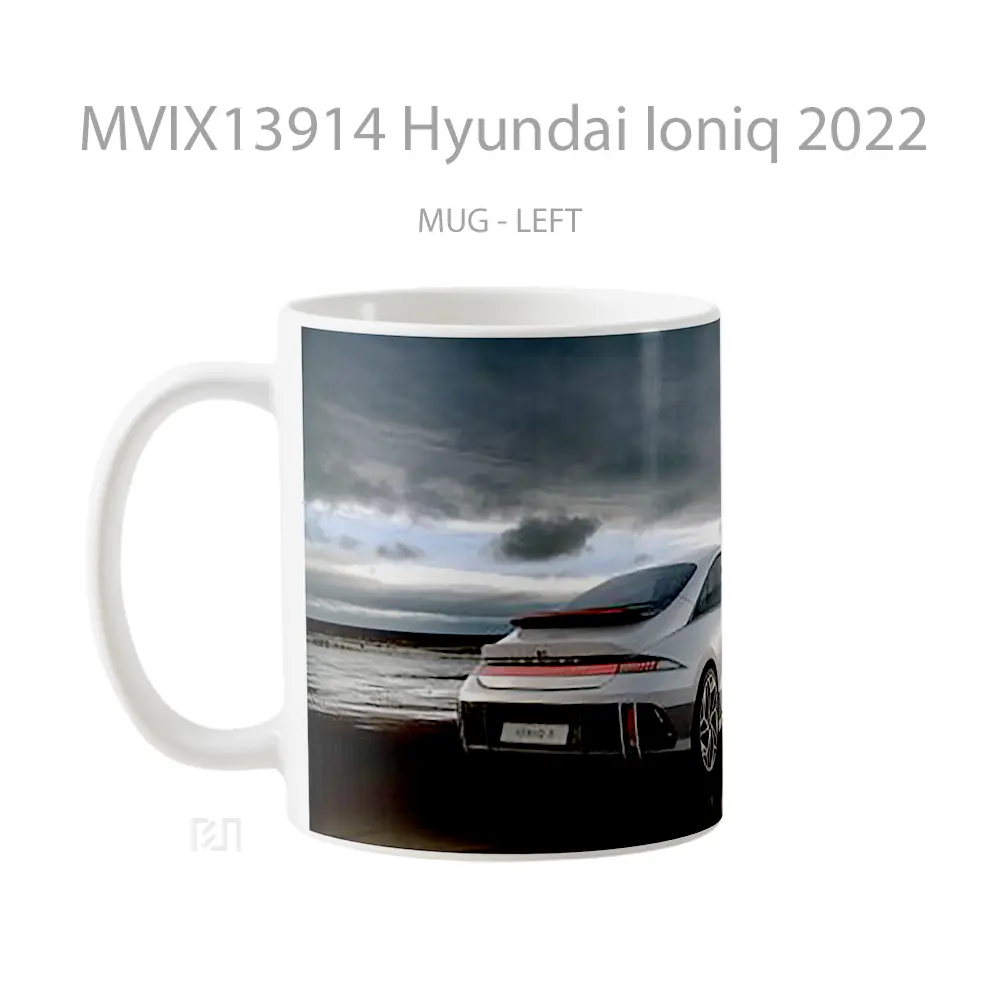 Mug Hyundai Ioniq 2022 Cangkir Mobil - All-side / Desain