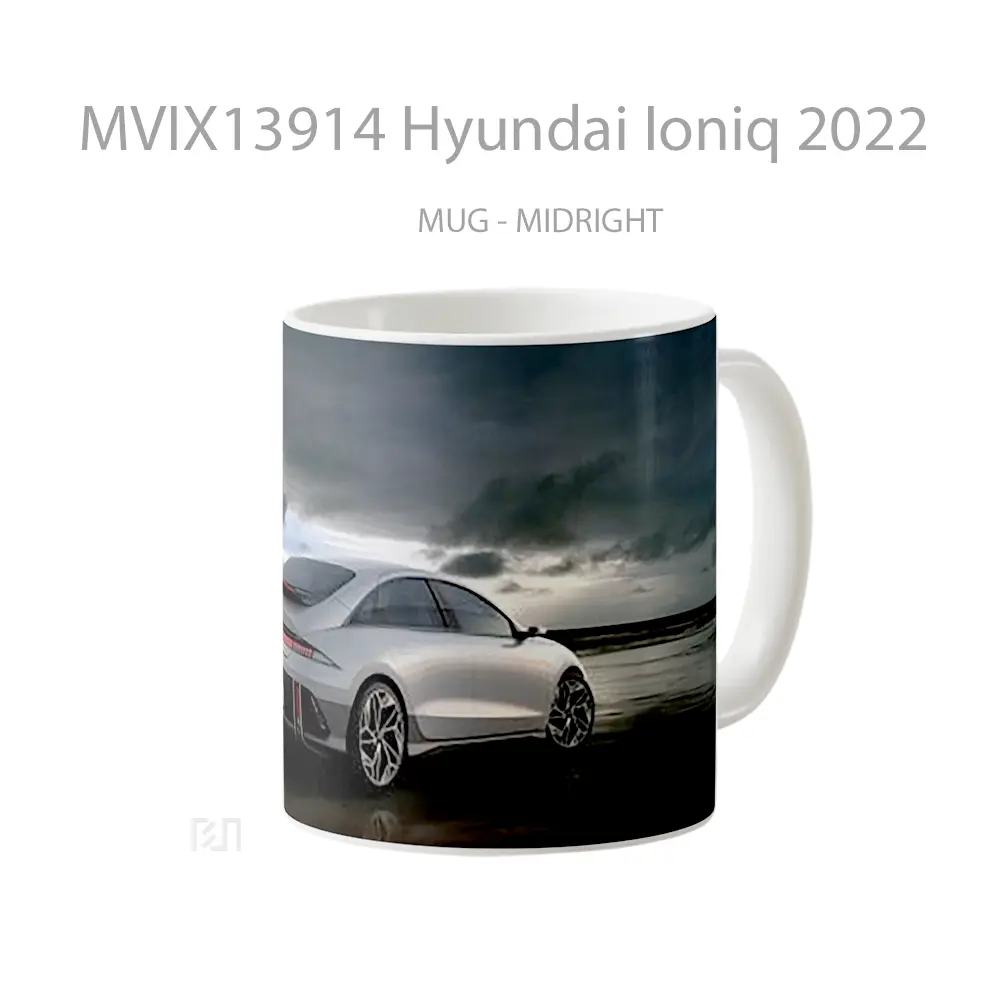 Mug Hyundai Ioniq 2022 Cangkir Mobil - All-side / Desain