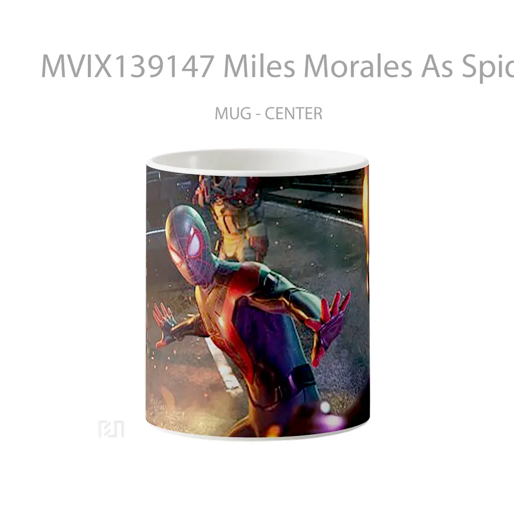 Mug Miles Morales As Spiderman V2 Gelas Superhero