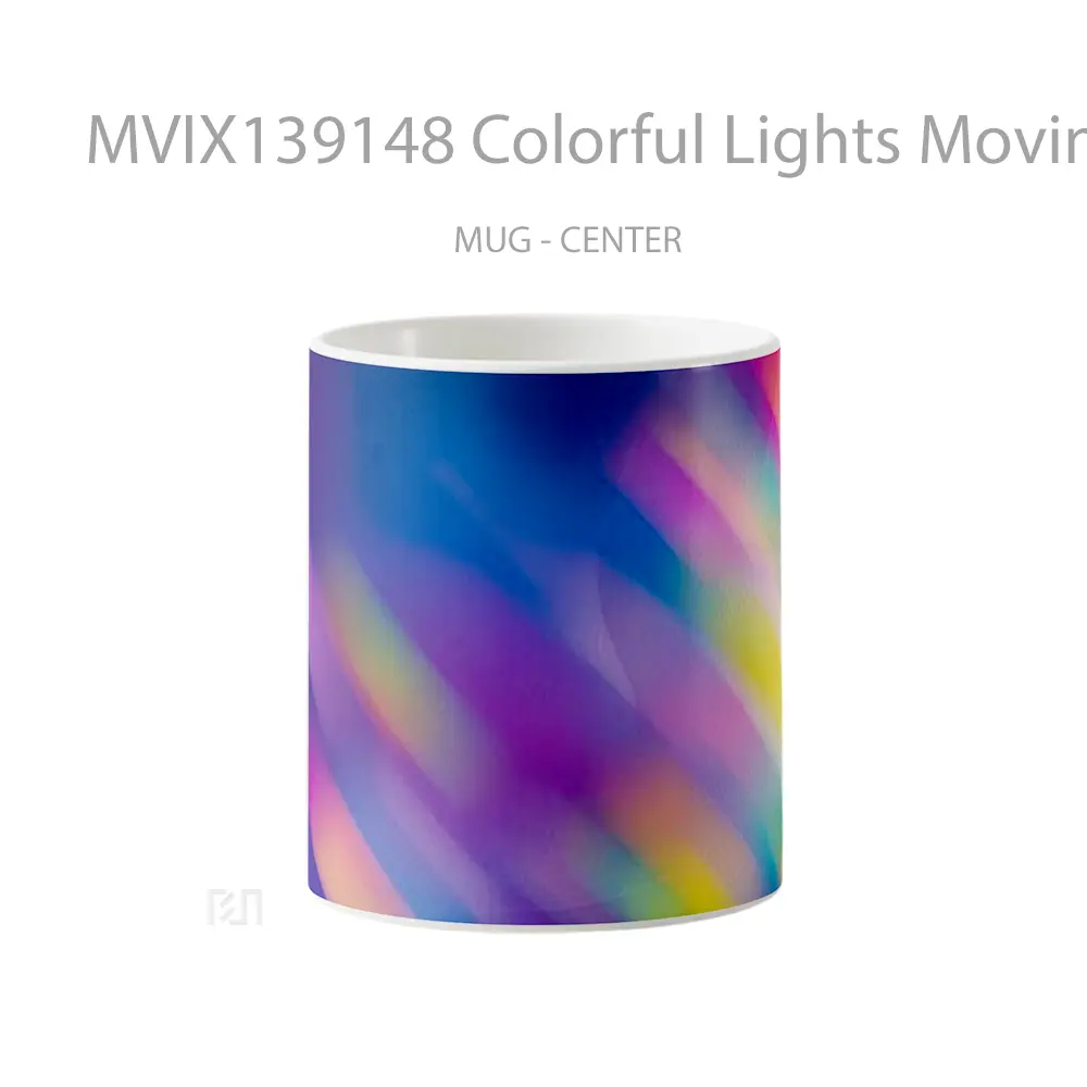 Mug Colorful Lights Moving Gelas Keramik Unik