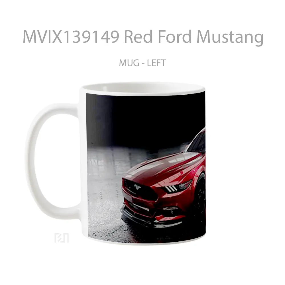 Mug Red Ford Mustang Cangkir Mobil - All-side / Desain