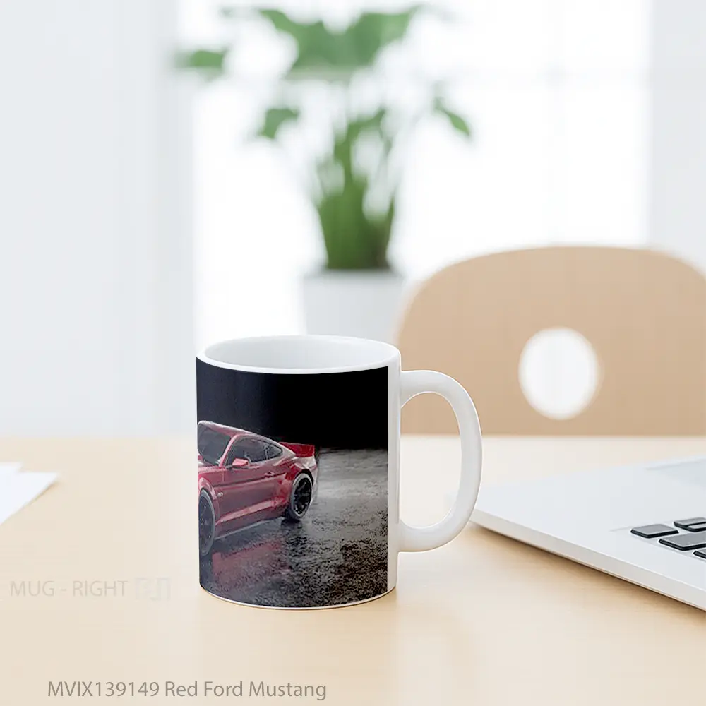 Mug Red Ford Mustang Cangkir Mobil - All-side / Desain