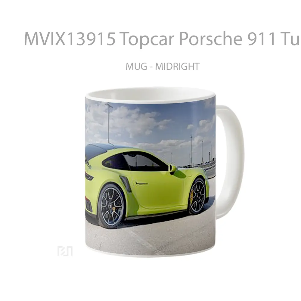 Mug Topcar Porsche 911 Turbo S Stinger Cangkir Mobil - All-side / Desain
