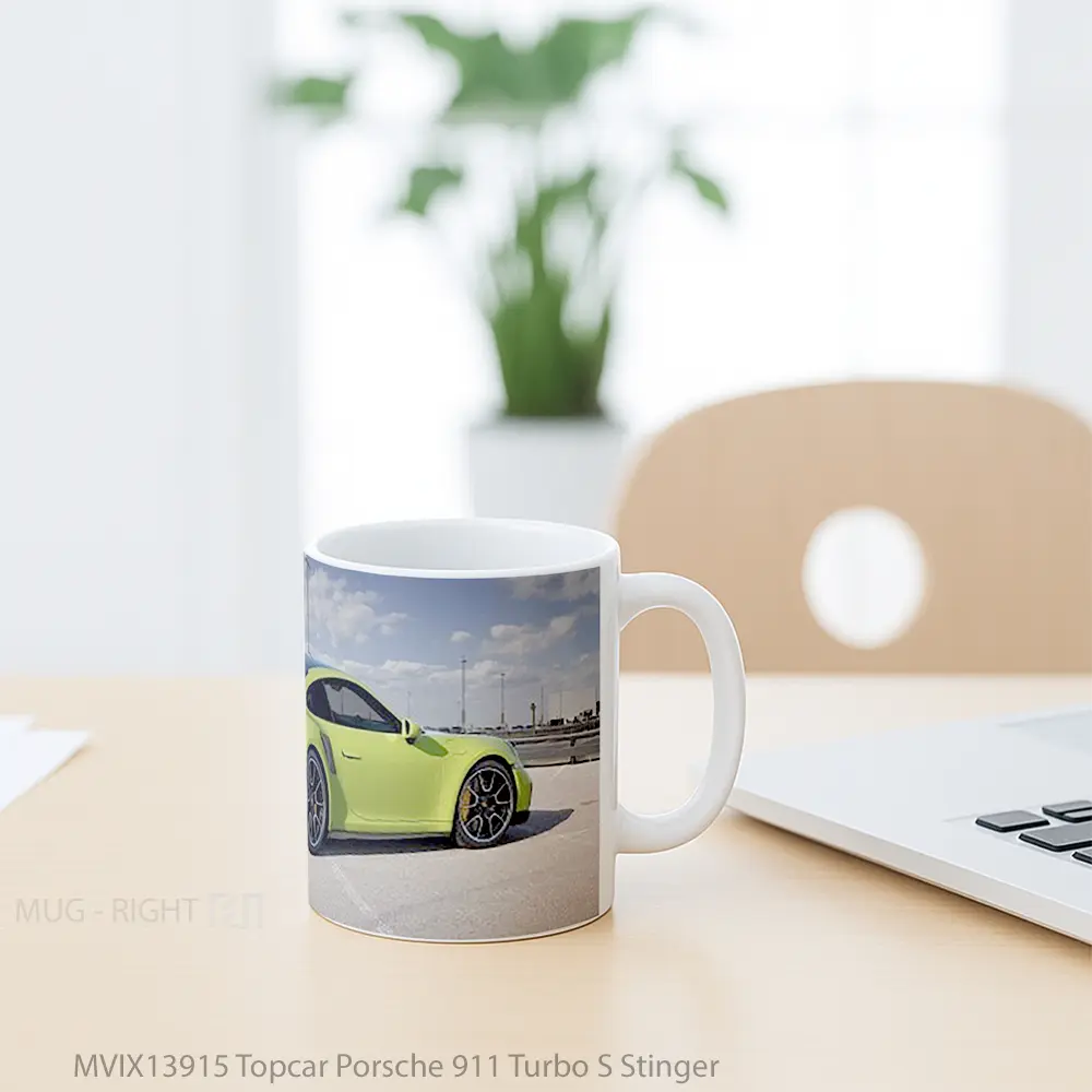 Mug Topcar Porsche 911 Turbo S Stinger Cangkir Mobil - All-side / Desain