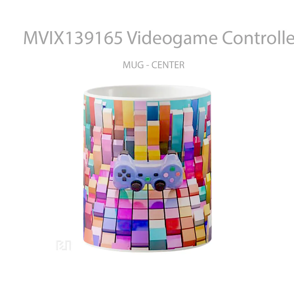 Mug Videogame Controller Colorful Gelas Keramik Unik