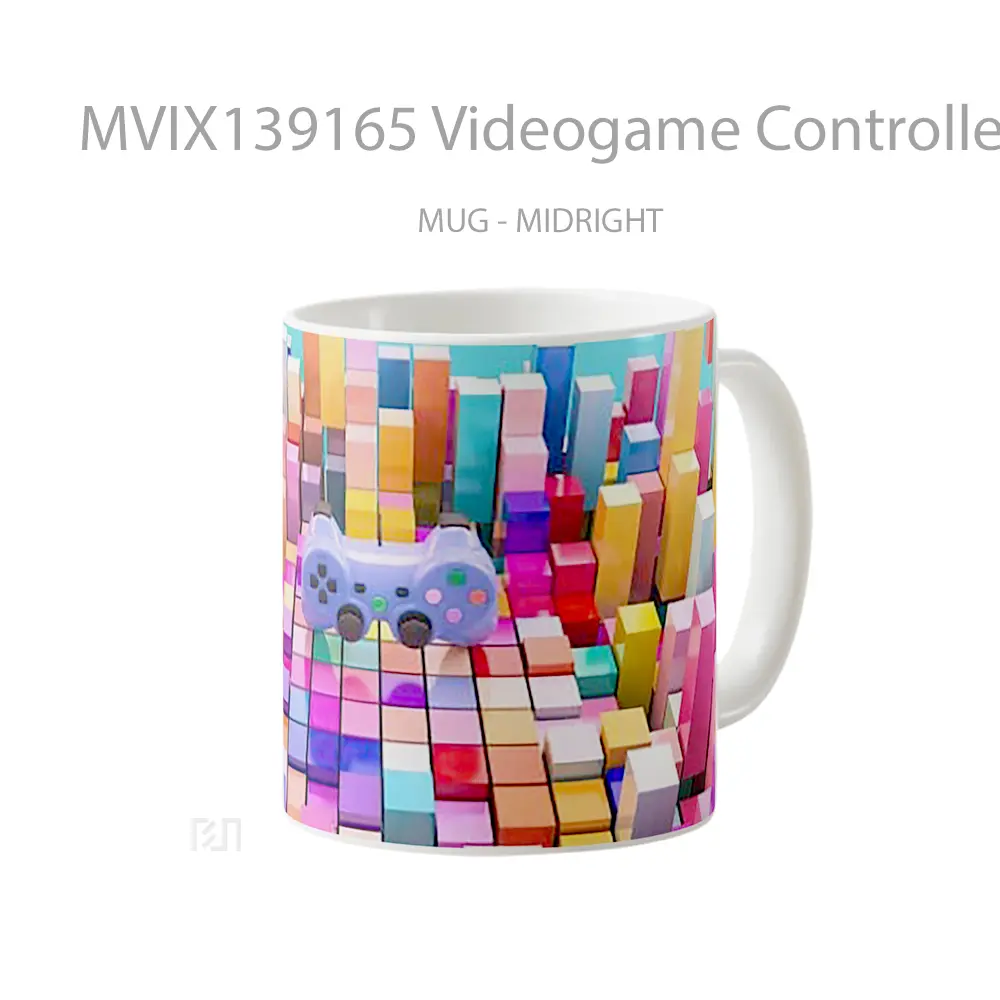 Mug Videogame Controller Colorful Gelas Keramik Unik - All-side / Desain