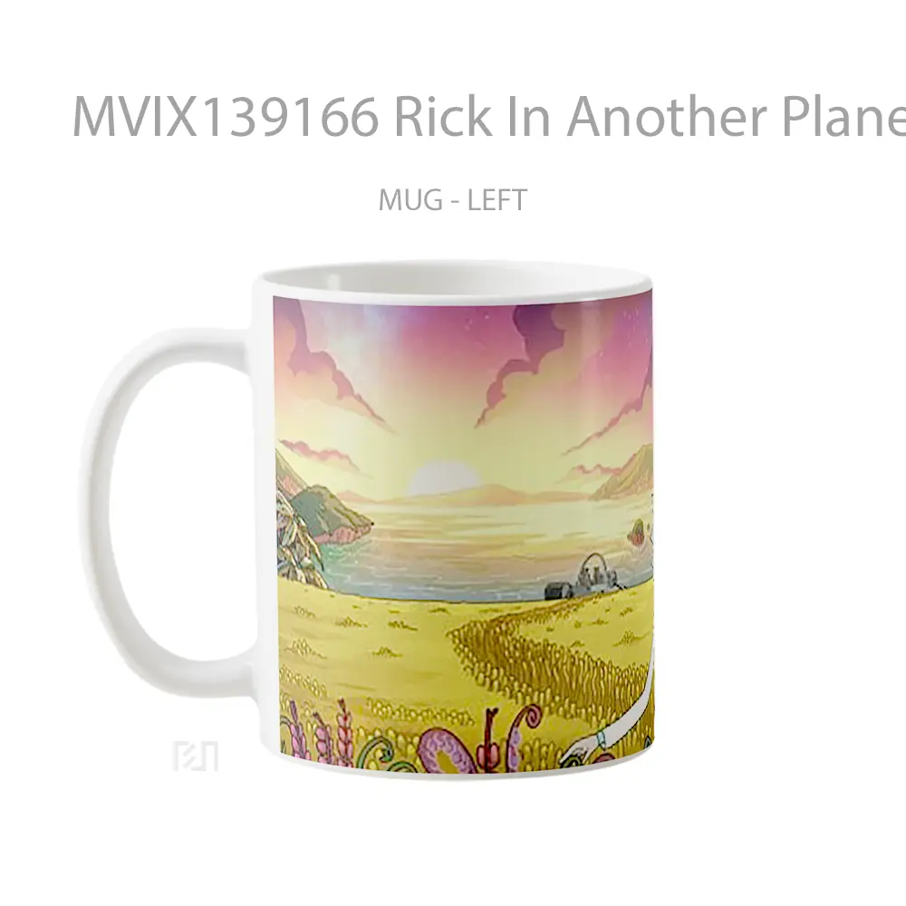 Mug Rick In Another Planet Gelas Astronomi - All-side / Desain