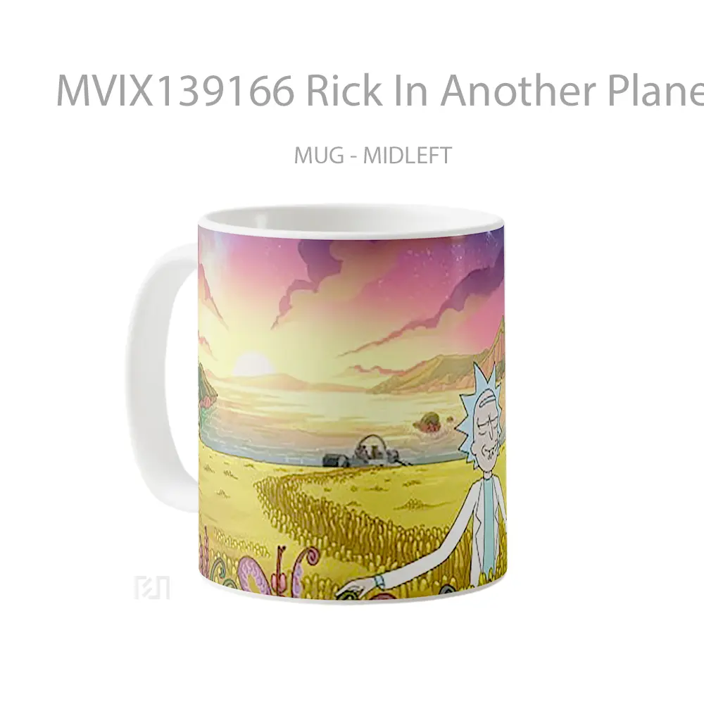 Mug Rick In Another Planet Gelas Astronomi - All-side / Desain