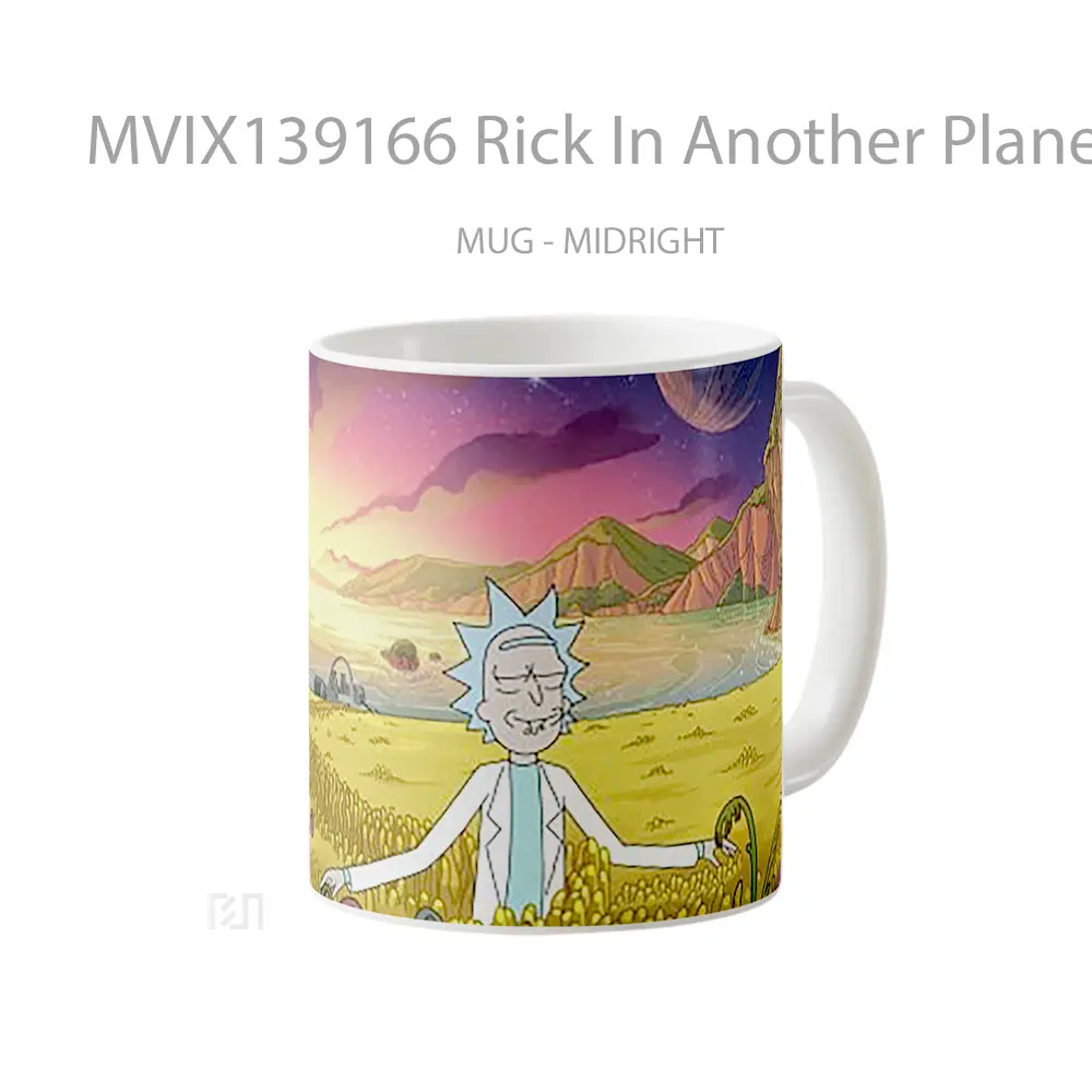 Mug Rick In Another Planet Gelas Astronomi - All-side / Desain
