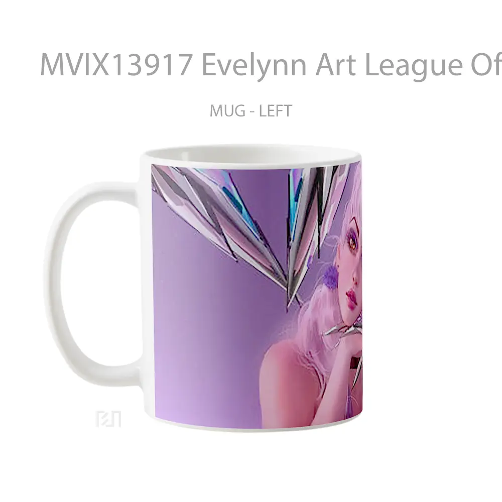 Mug Evelynn Art League Of Legends Cangkir Gamer - All-side / Desain