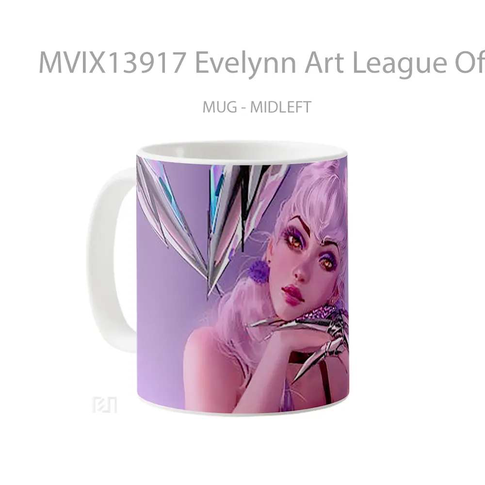 Mug Evelynn Art League Of Legends Cangkir Gamer - All-side / Desain